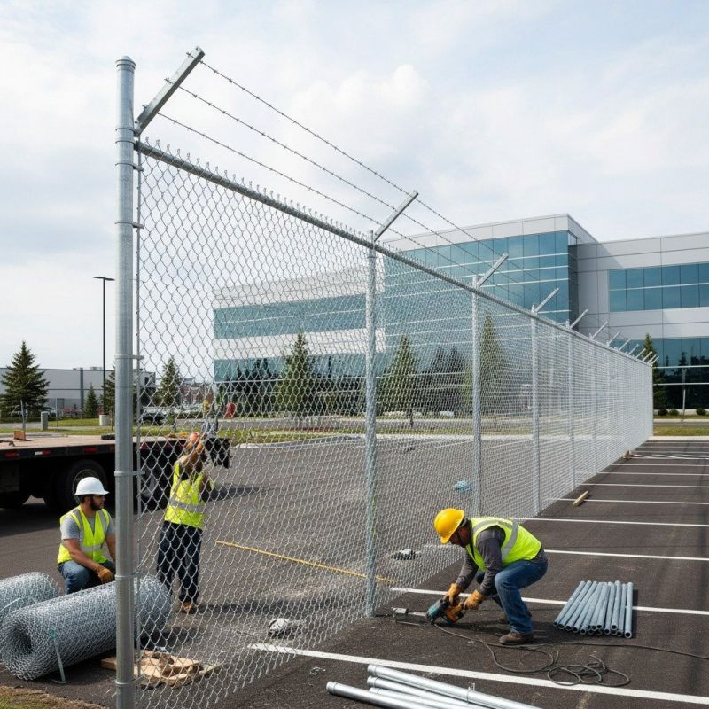 Commercial Fence Construction detail