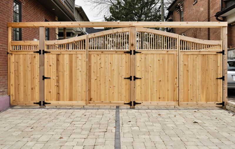 Wood Slat Fence Installation